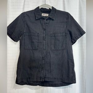 Madewell Charcoal Button-Up Shirt